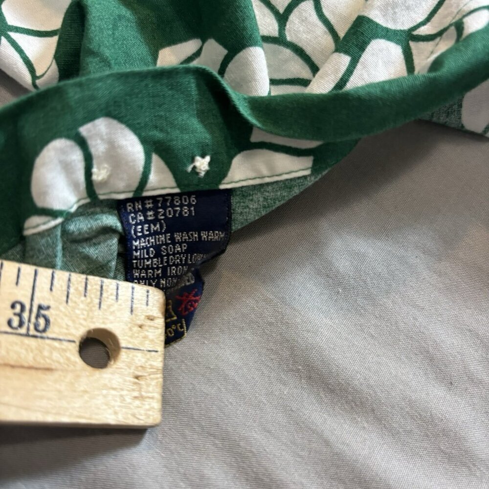 Tommy Hilfiger Nautical Knot Rope Resort Shirt Short Sleeve Mens XL Green - Picture 4 of 7